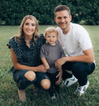 Kristen Harabedian and Trea Turner with their son Beckham Dash